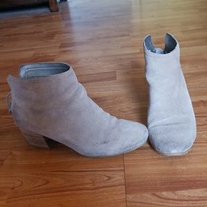Suede ankle booties